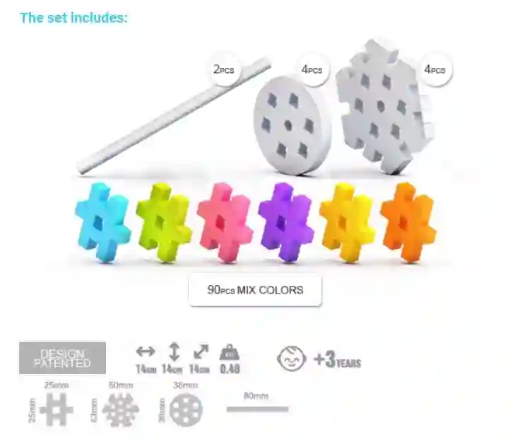 Set Constructor Meli 100 piezas
