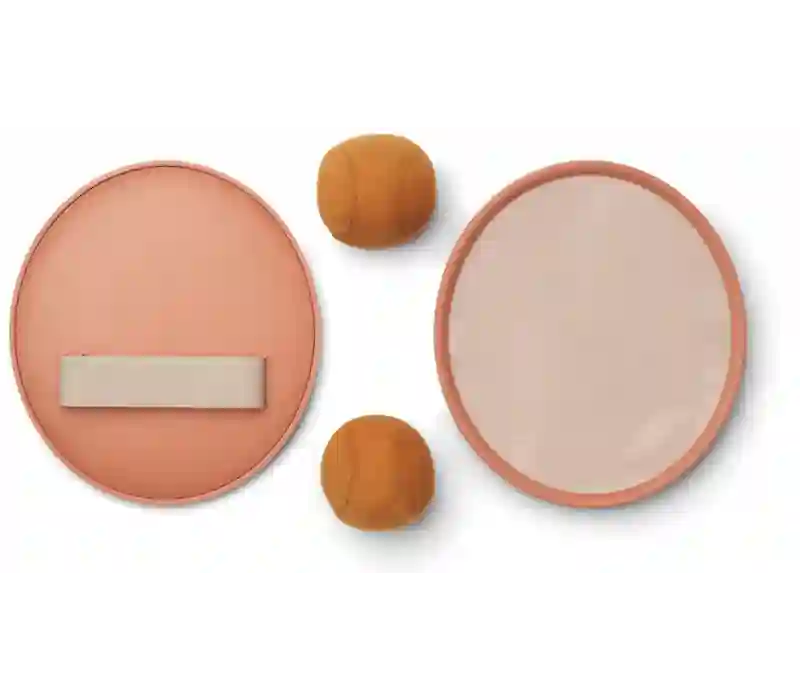 Pink velcro racket set