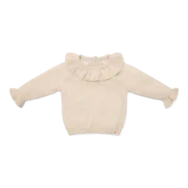 Sweater de punto volantes Arena