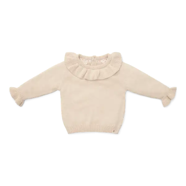 Sweater de punto volantes Arena