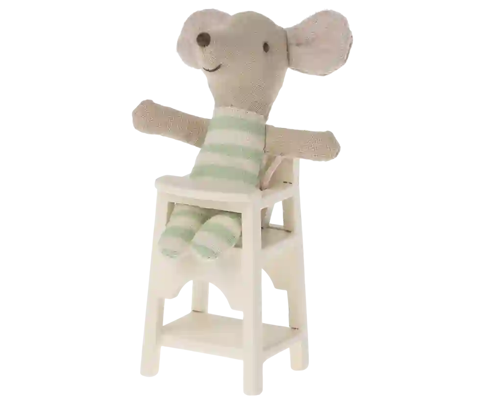 High chair, mouse - off white