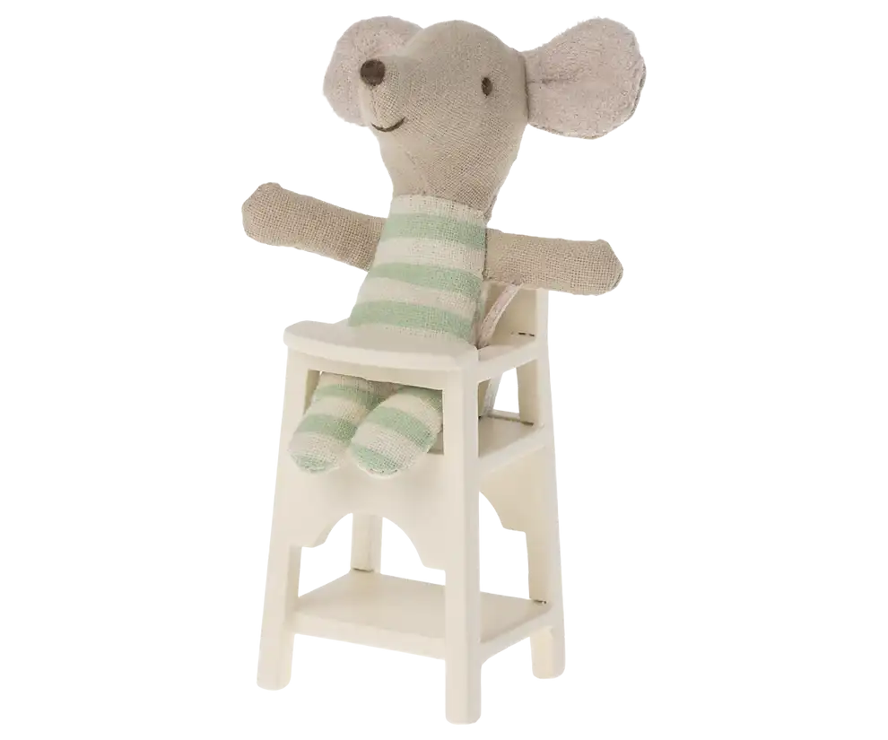 High chair, mouse - off white