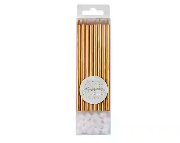 Metallic copper candles