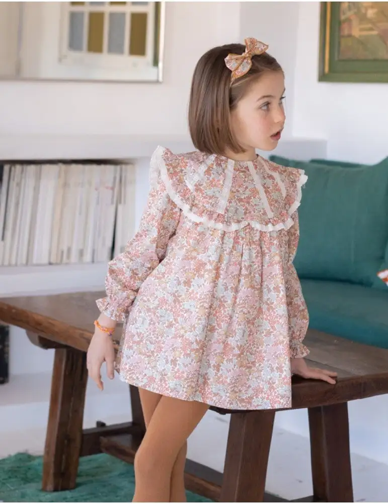 Vestido Entredós Liberty Toffee - Imagen 3