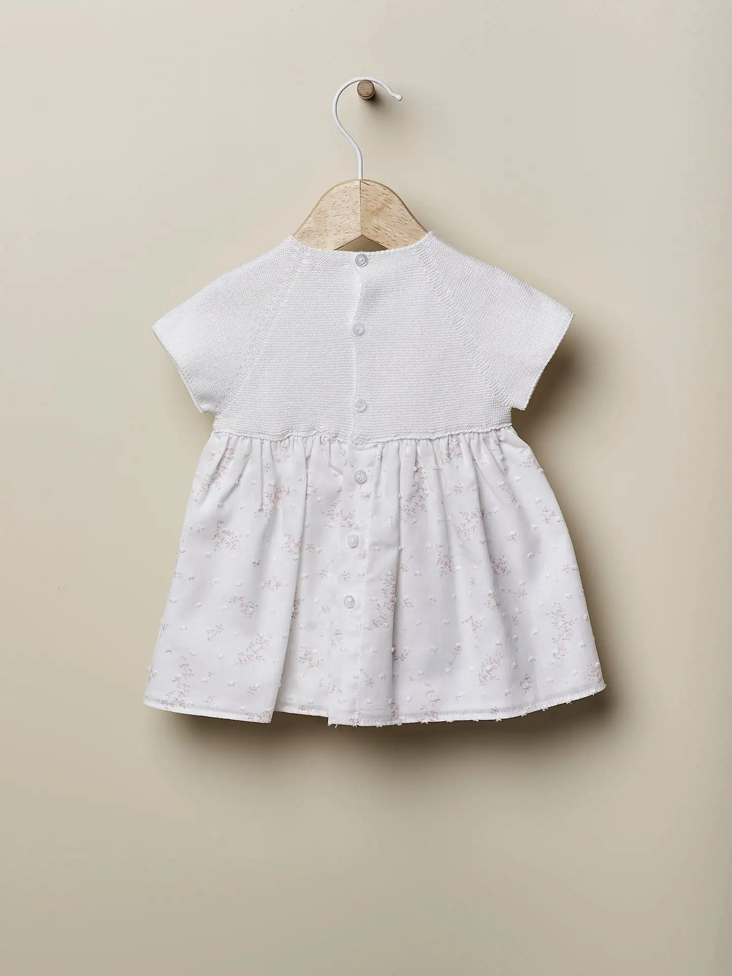 Vestido punto blanco - Imagen 2