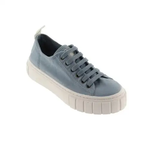 Zapatillas Abril Lona Azul