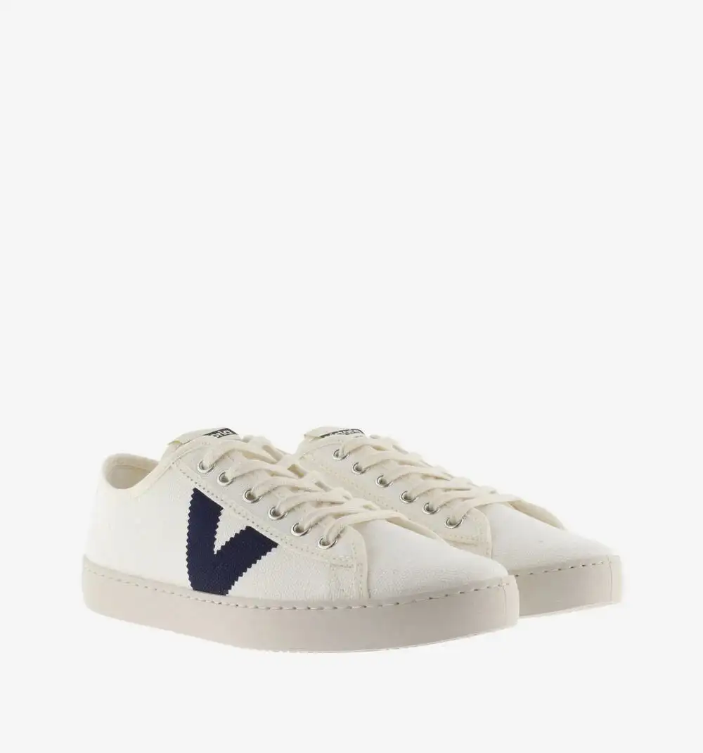 Berlin Eco contrast canvas sneakers Blue