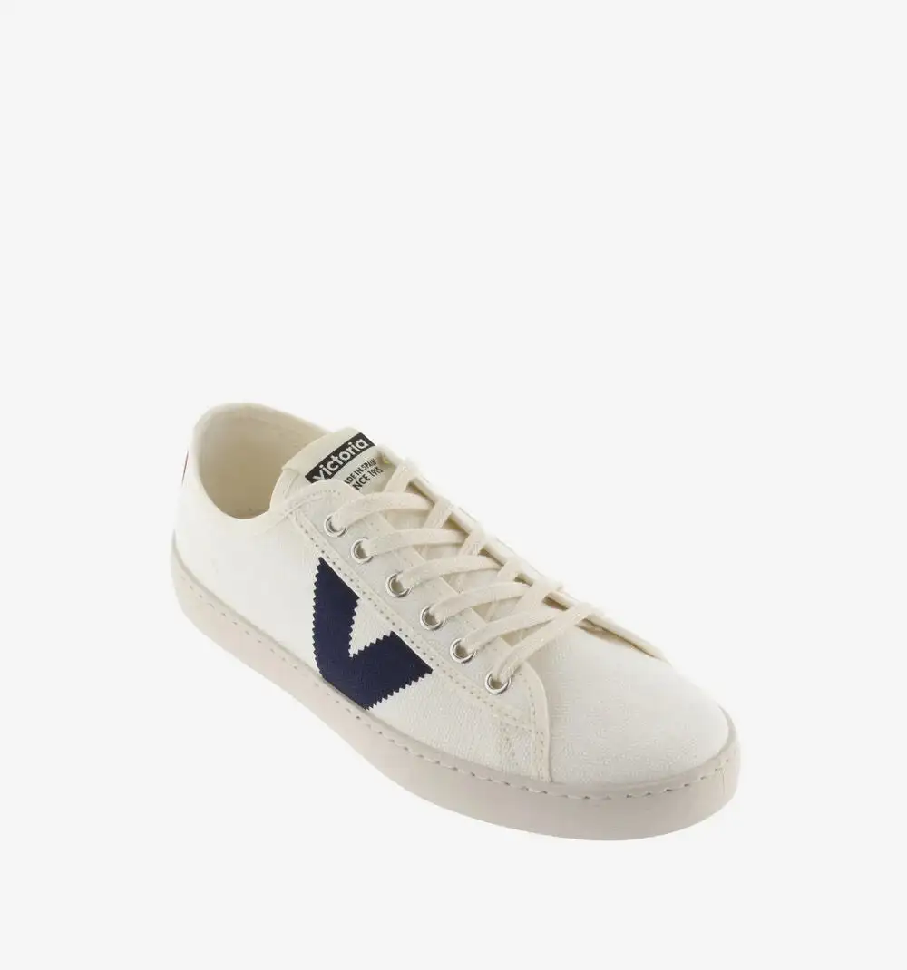 Berlin Eco contrast canvas sneakers Blue - Image 2