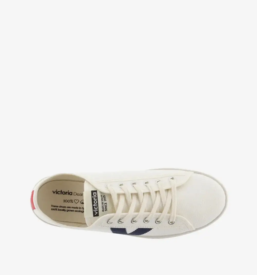 Berlin Eco contrast canvas sneakers Blue - Image 3