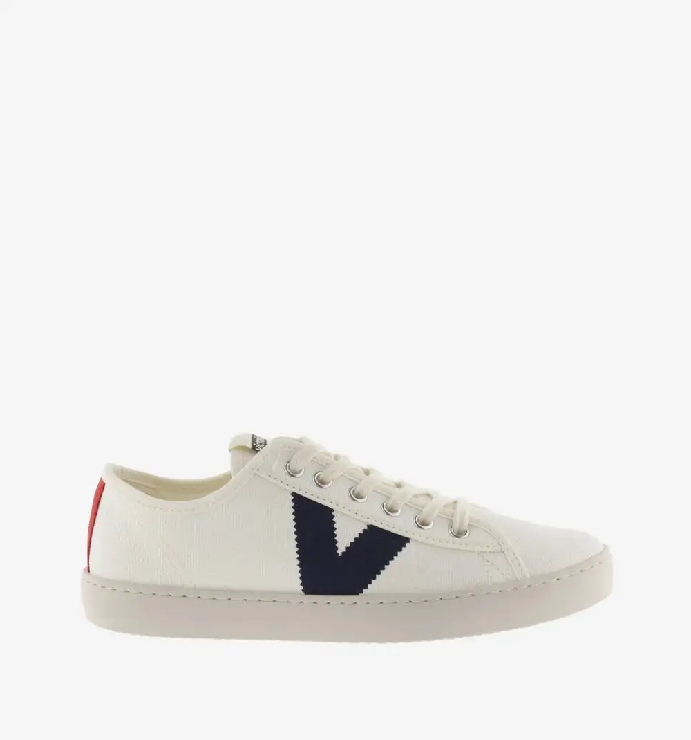 Berlin Eco contrast canvas sneakers Blue - Image 5