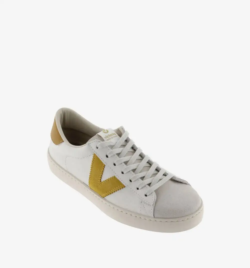 Mustard leather and suede Berlin sneakers - Image 5