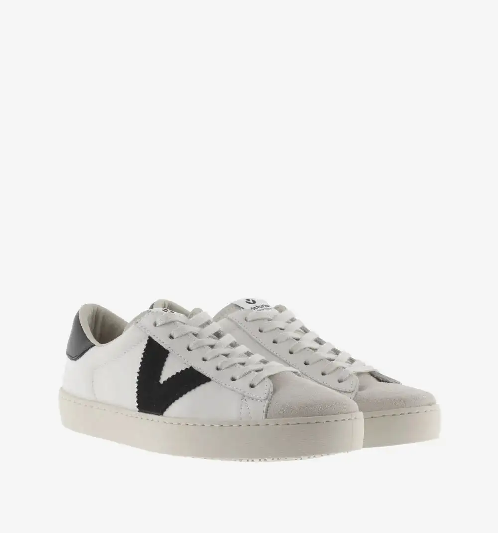 Berlin leather and black suede sneakers