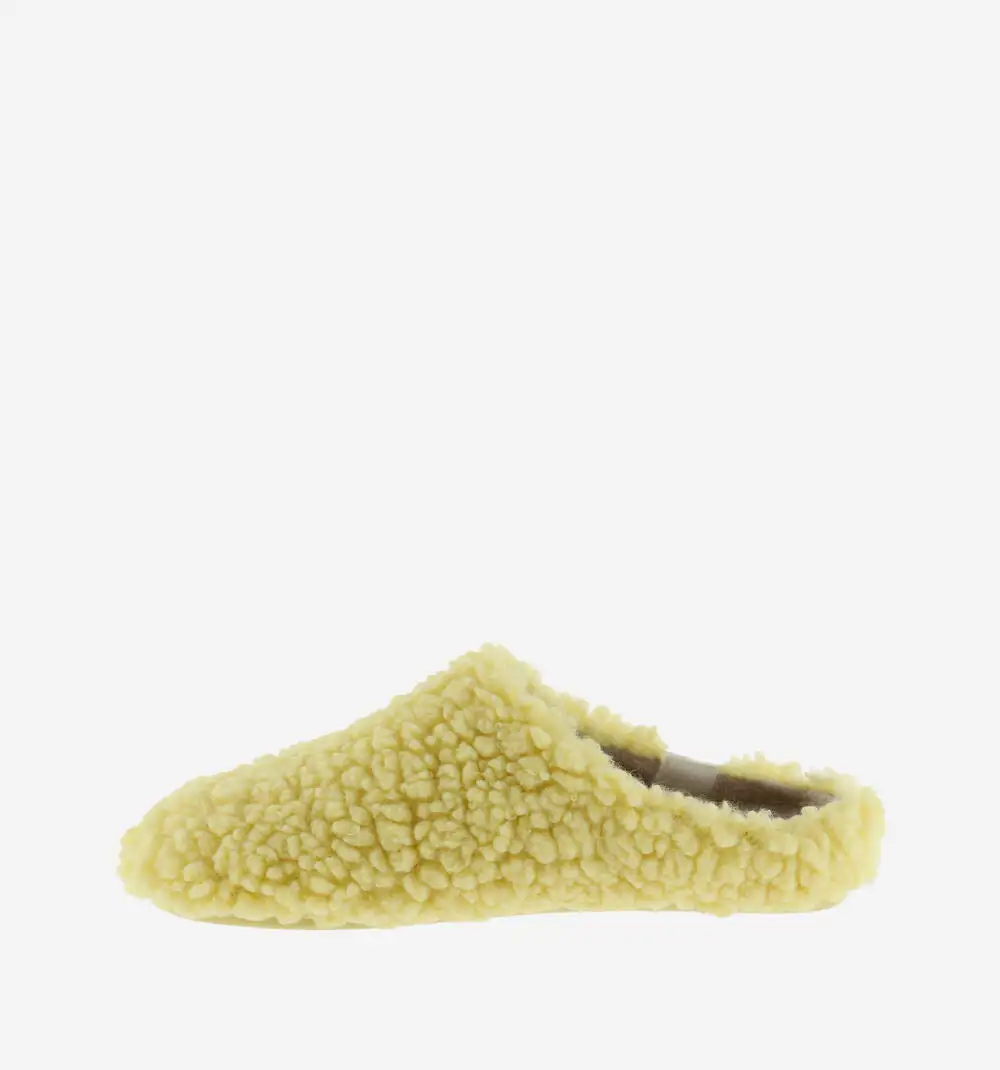 Yellow Shearling Sneakers - Image 2