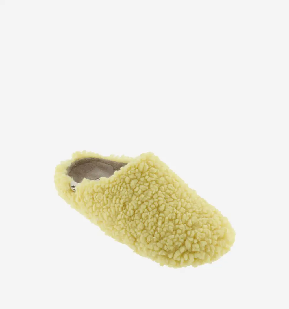 Yellow Shearling Sneakers - Image 3
