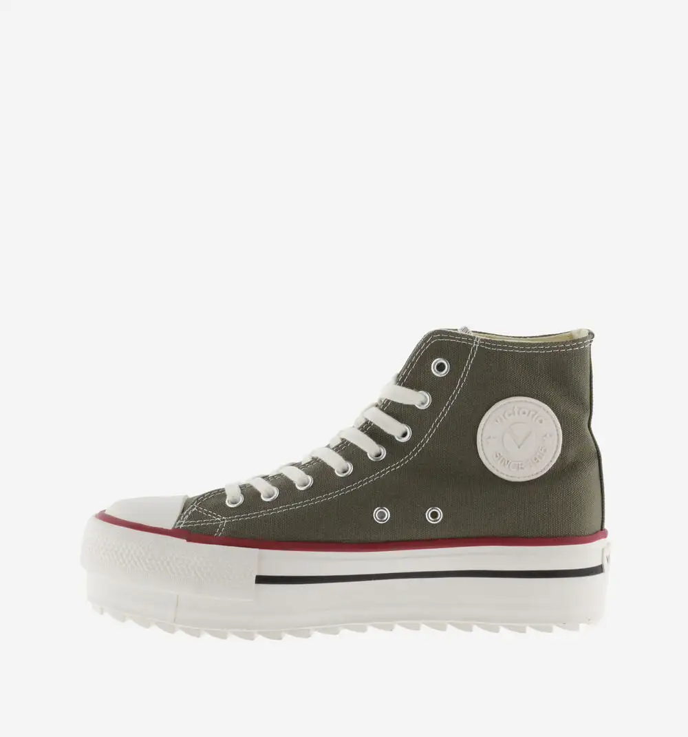 Zapatillas doble lona Kaki - Imagen 4