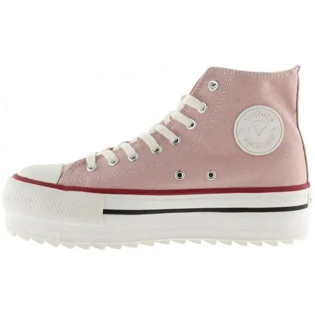 Pink double canvas sneakers - Image 3
