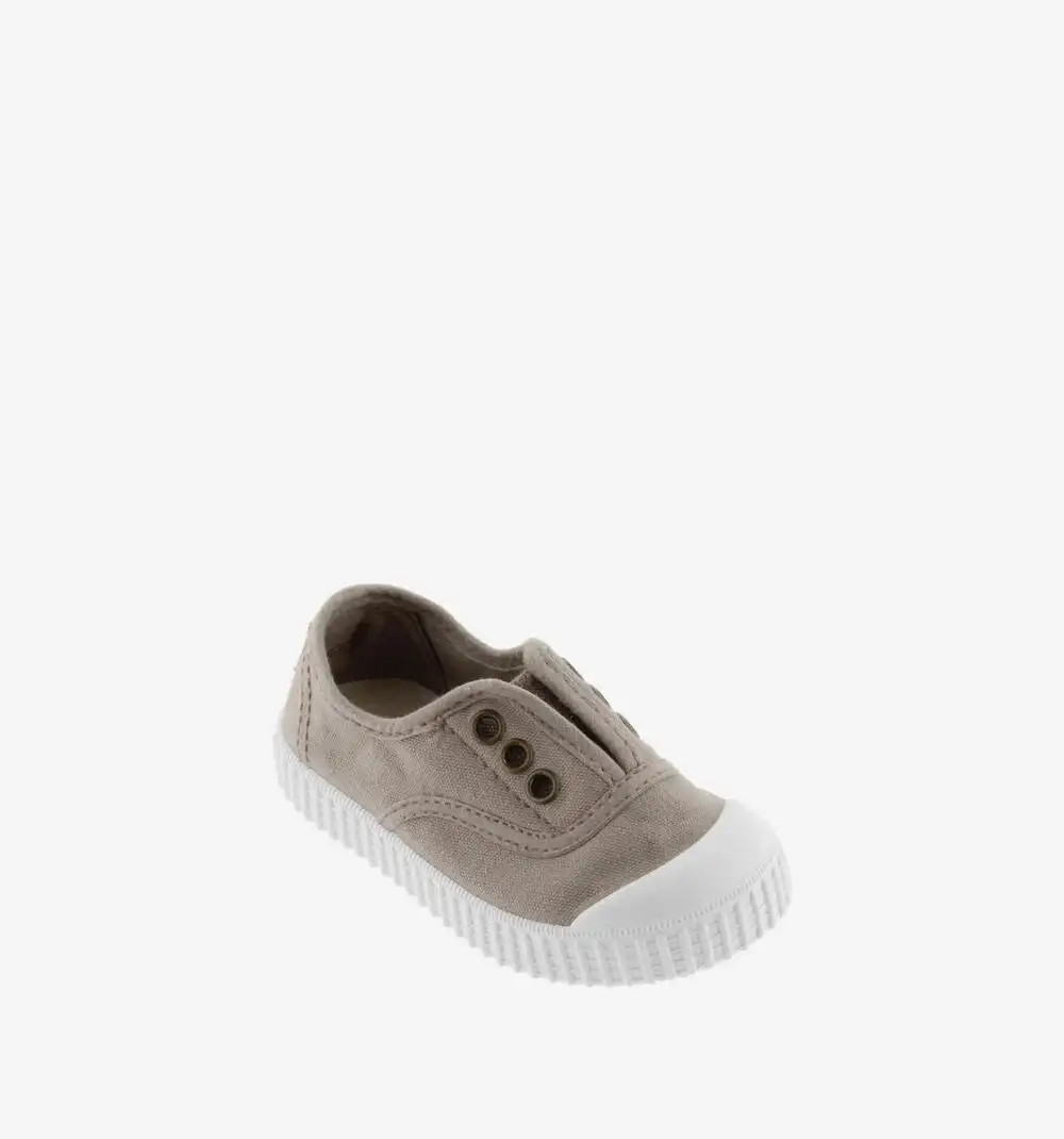 Beige Canvas Sneakers - Image 2