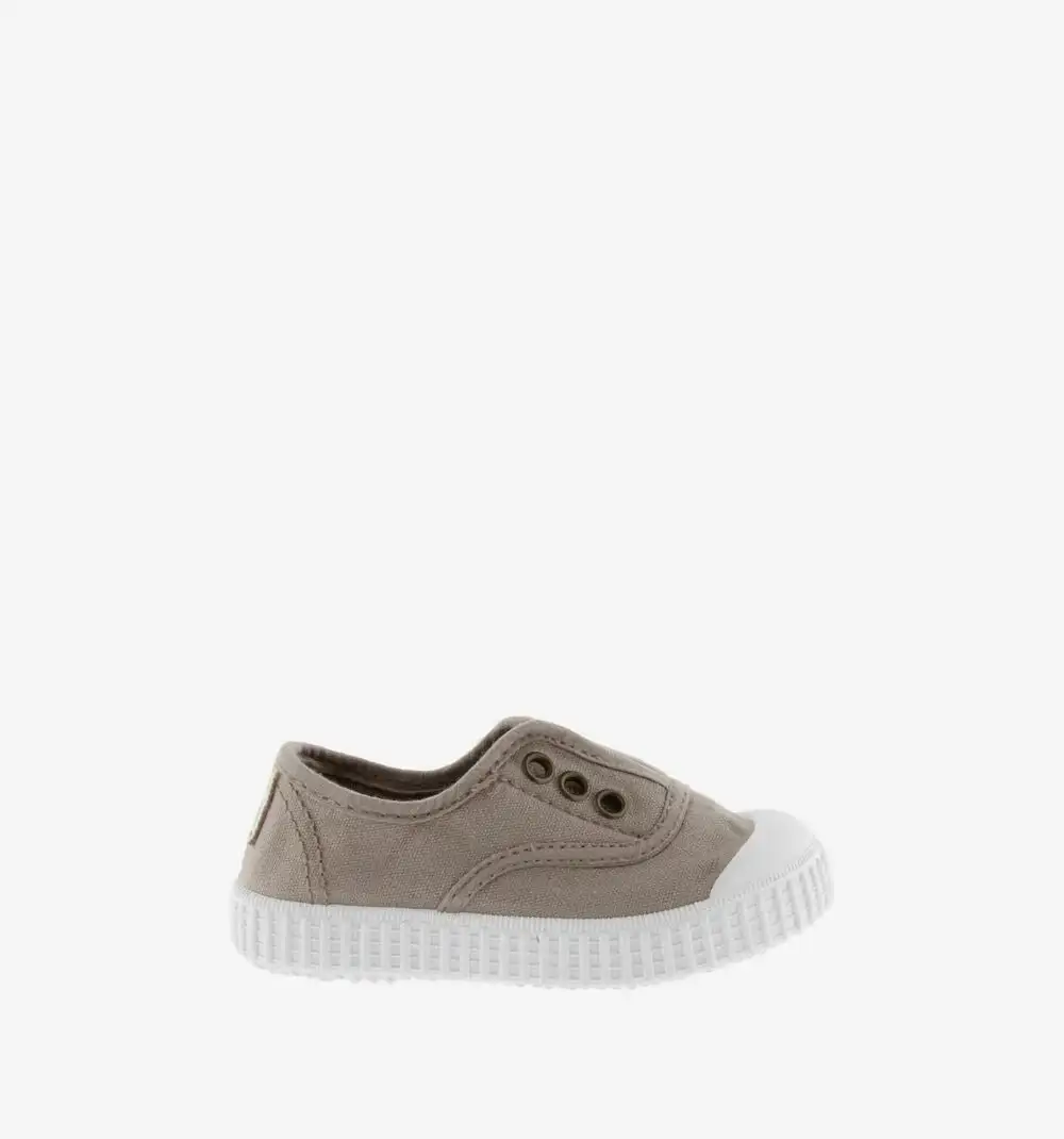 Beige Canvas Sneakers - Image 4