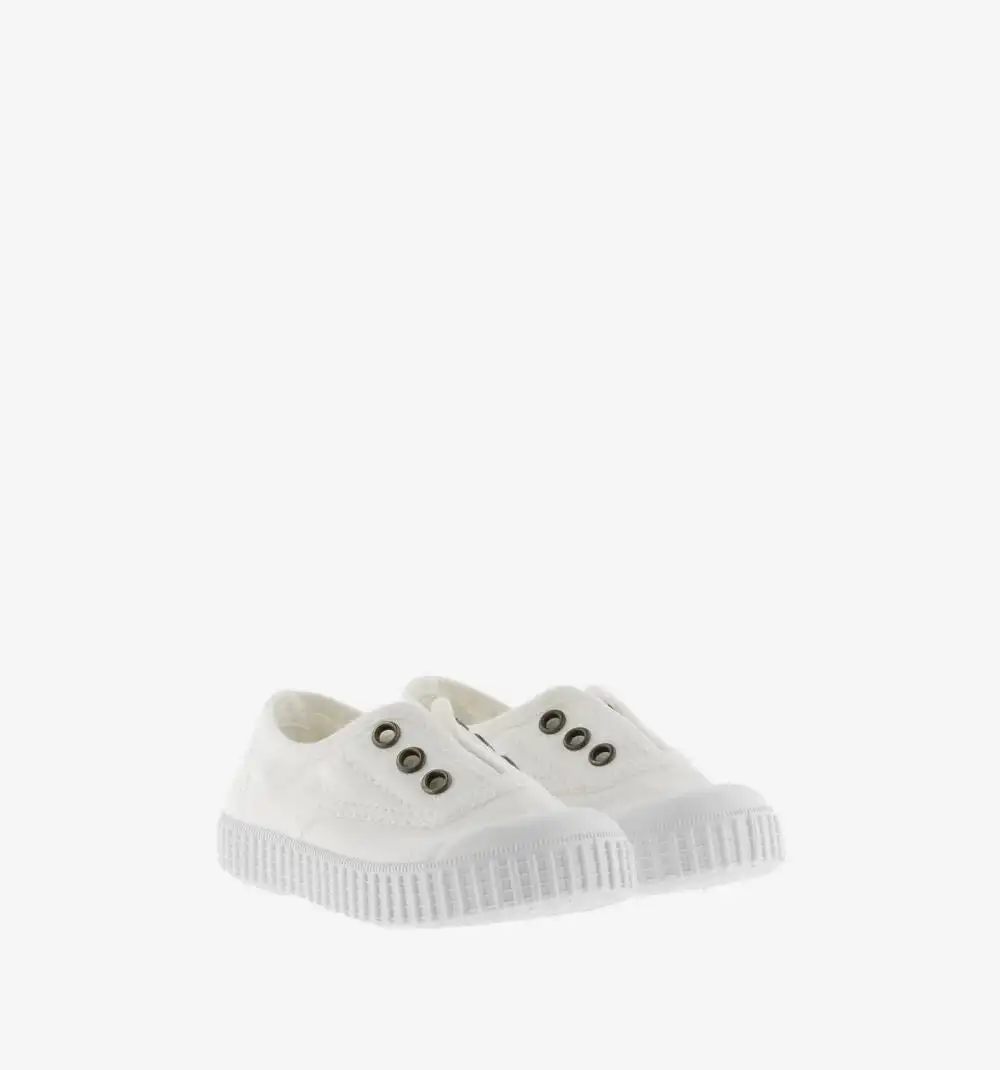White canvas sneakers