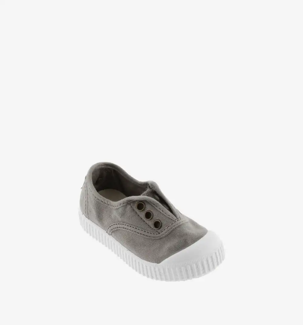 Zapatillas lona gris - Imagen 4