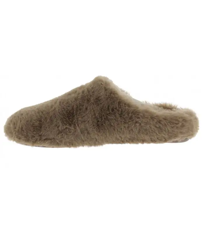 Beige soft fur sneakers - Image 3