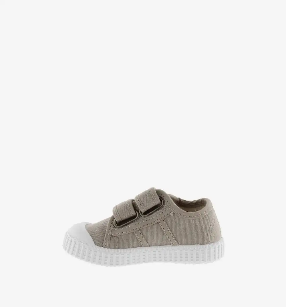 Beige canvas strap sneakers - Image 2