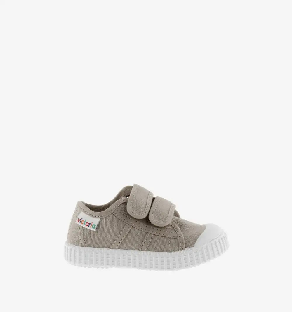 Beige canvas strap sneakers - Image 4