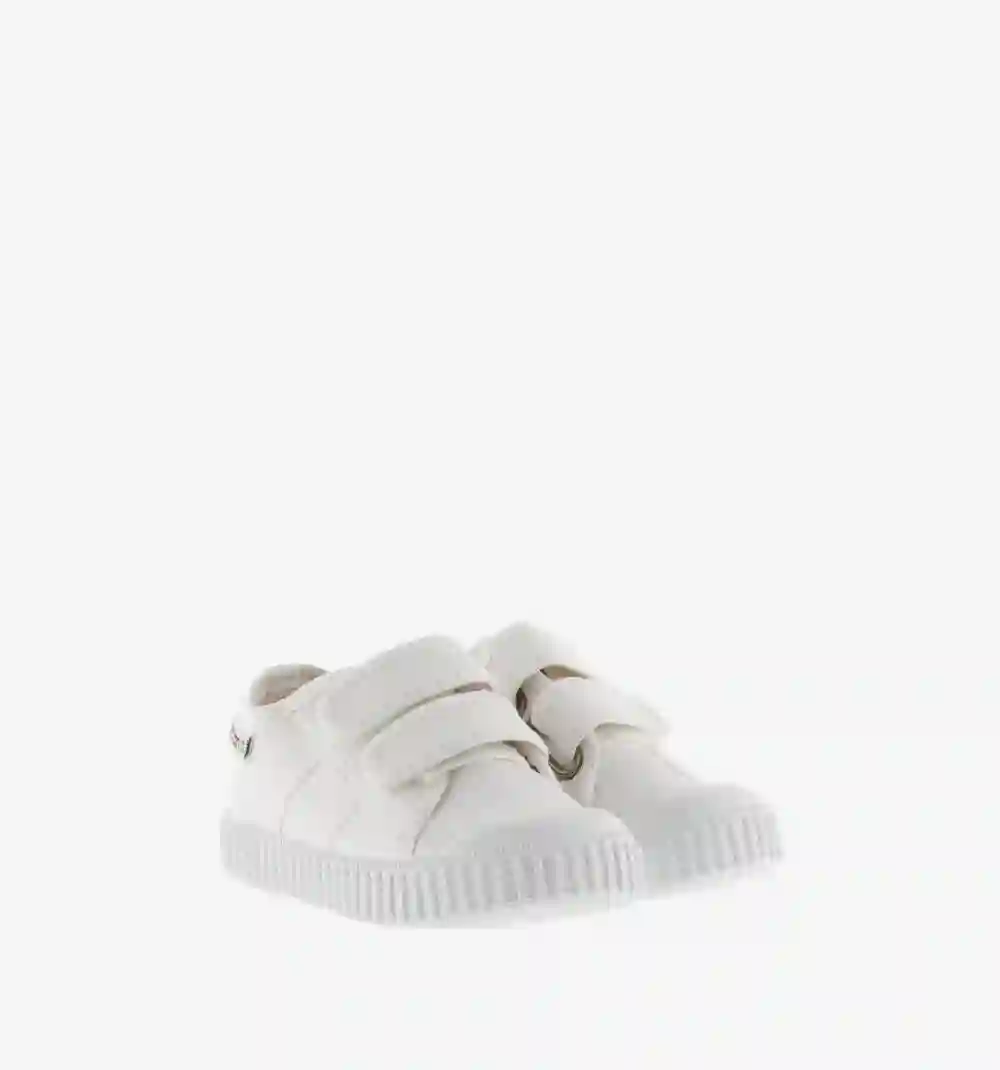 Zapatillas tiras lona Blancas