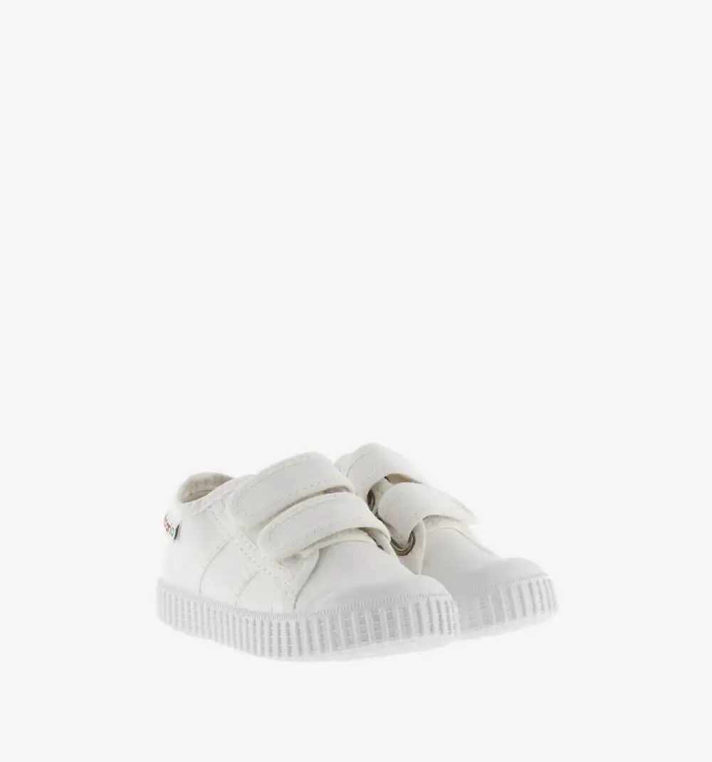 Zapatillas tiras lona Blancas
