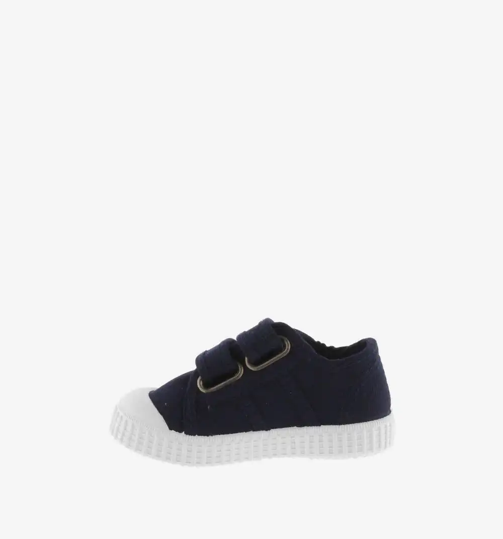 Navy canvas strap sneakers - Image 2