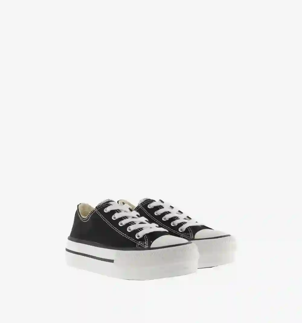 Zapatillas Tribu Doble Lona Negro