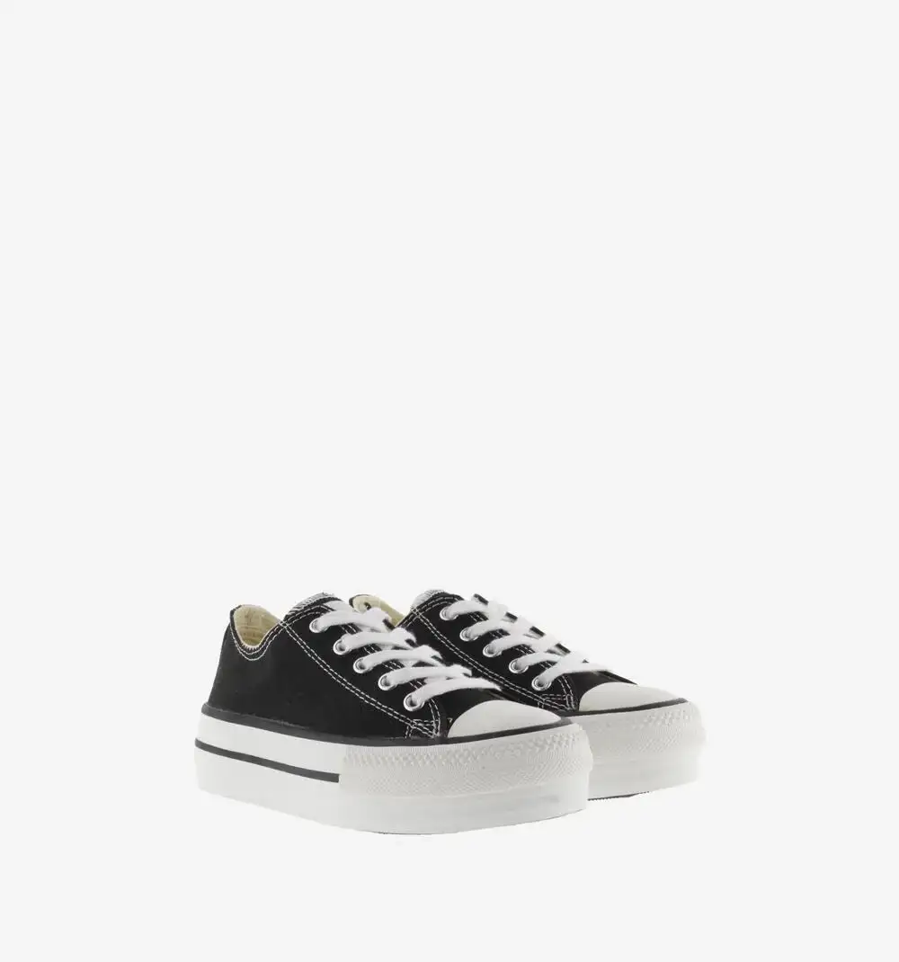 Zapatillas Tribu Doble Lona Negro