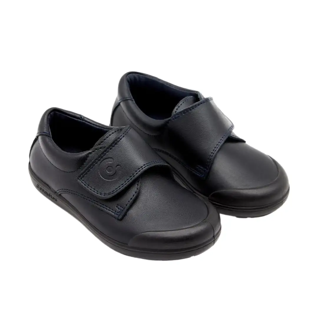 Zapato Colegial Azul Marino Piel Lavable