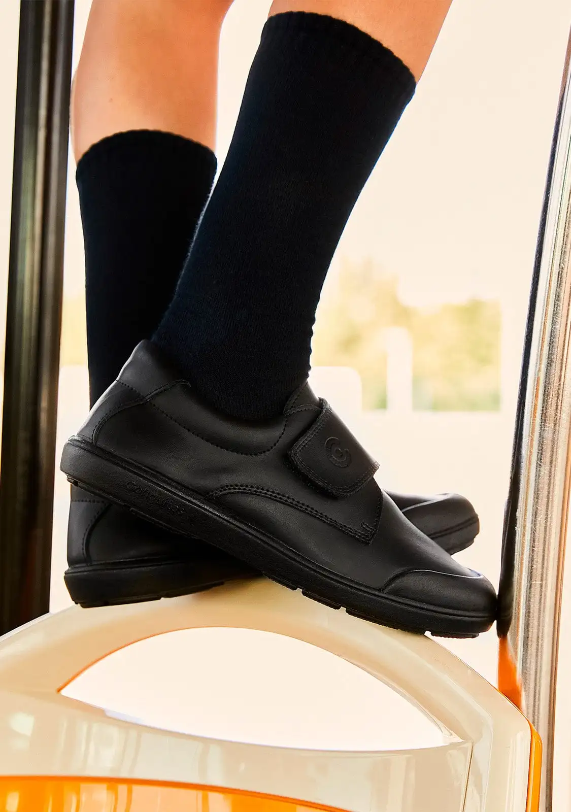 Zapato Colegial Azul Marino Piel Lavable - Imagen 4