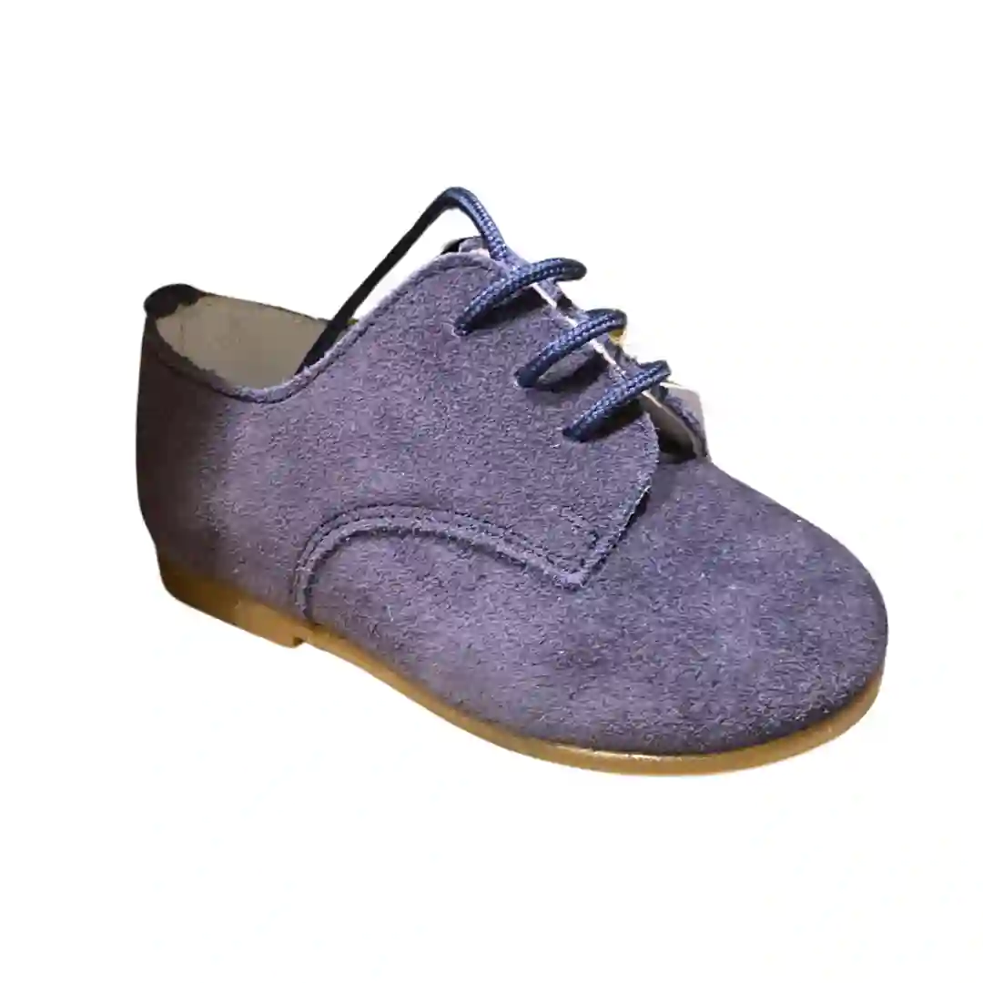 Navy Blue Suede Shoe