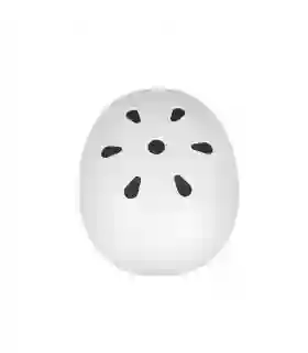 CASCO BLANCO MATE CON LUZ DE SEGURIDAD