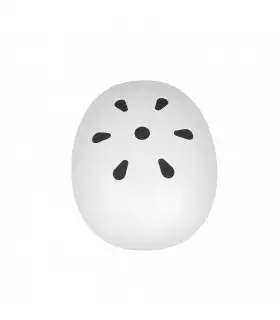 CASCO BLANCO MATE CON LUZ DE SEGURIDAD