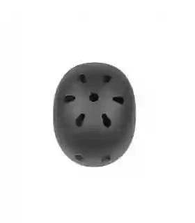 CASCO NEGRO MATE CON LUZ DE SEGURIDAD
