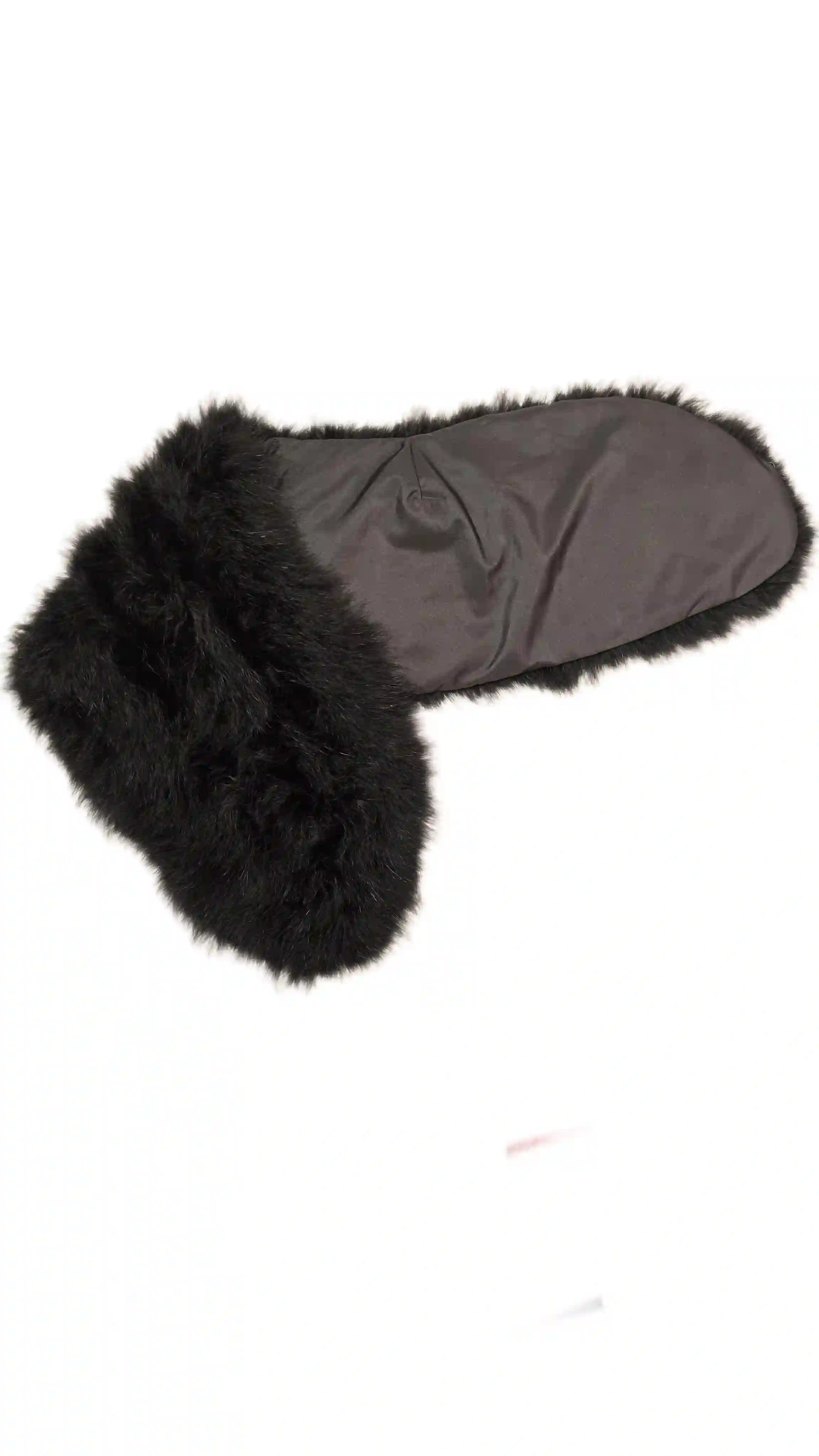 Bufanda corta de plumas