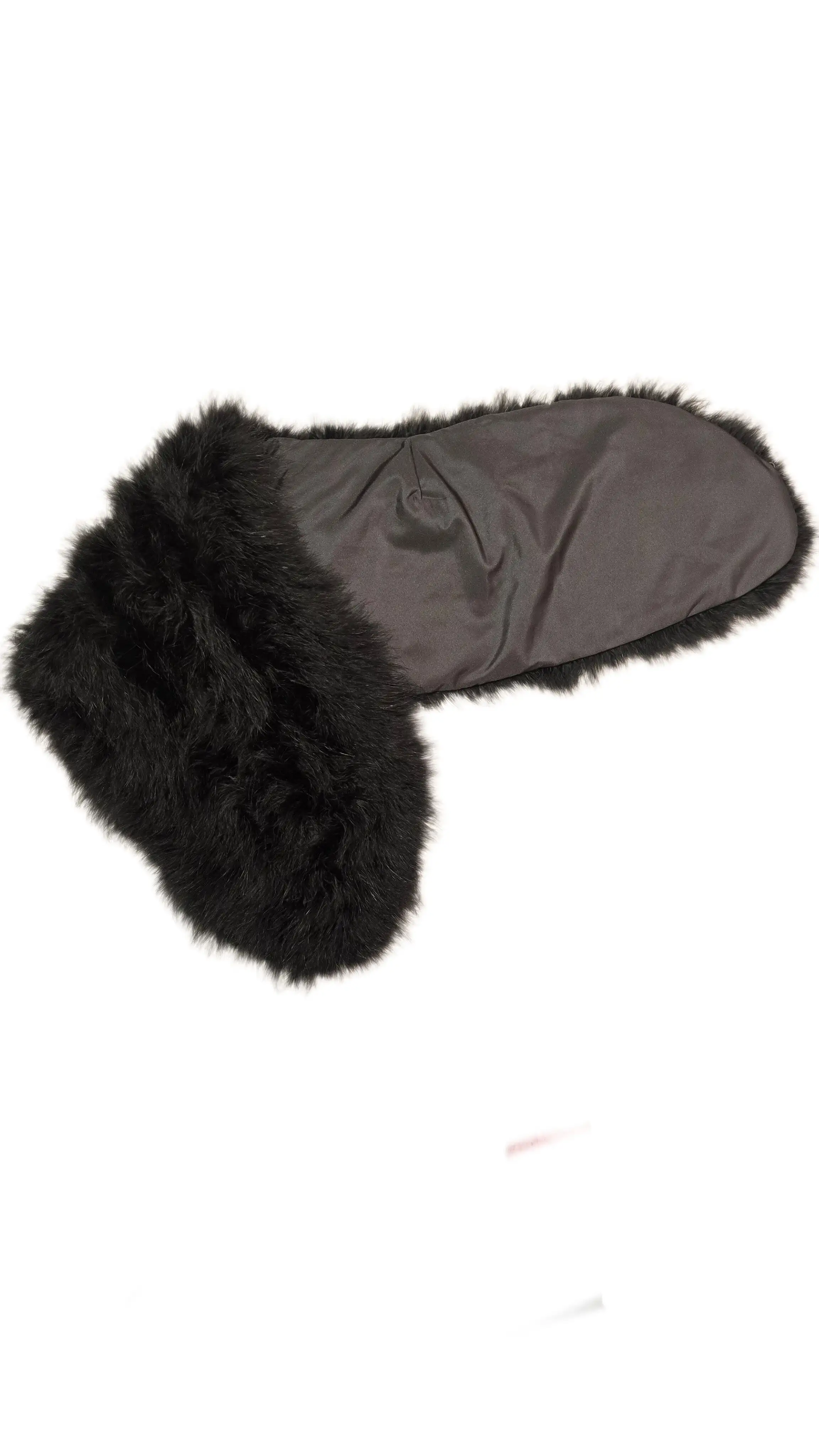 Bufanda corta de plumas