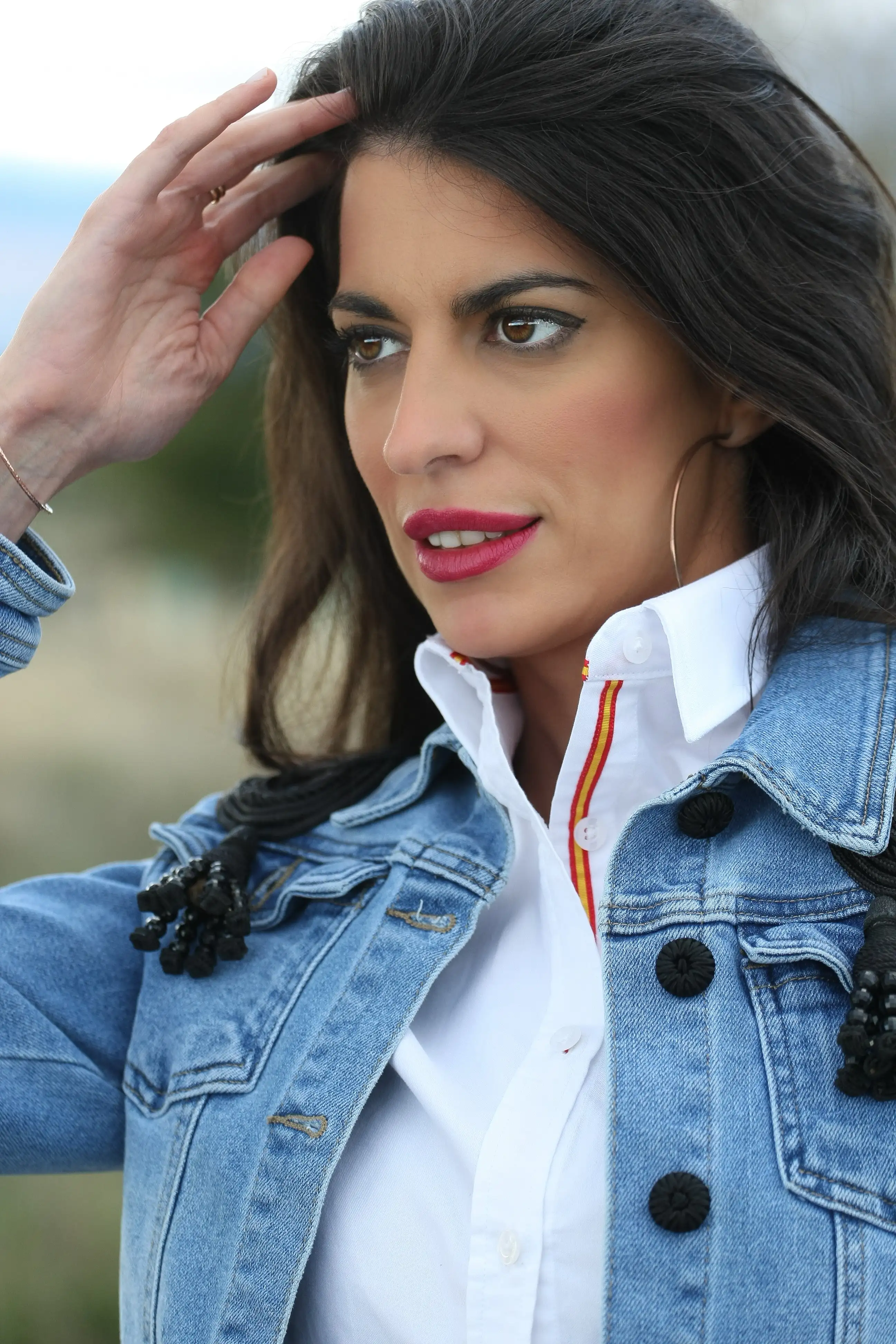 Bullfighting-inspired denim jacket. - Image 3