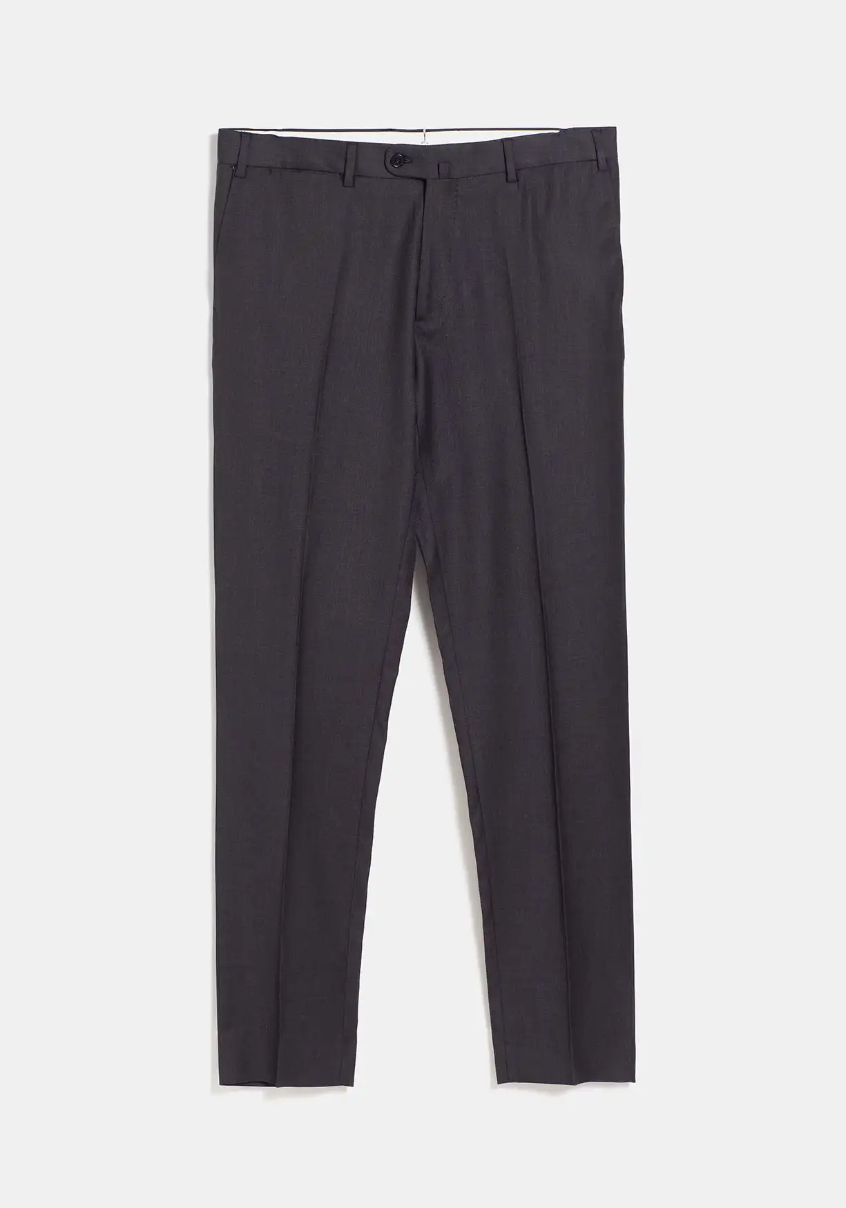 Pantalón Lana Gris Marengo Plano Cinturón
