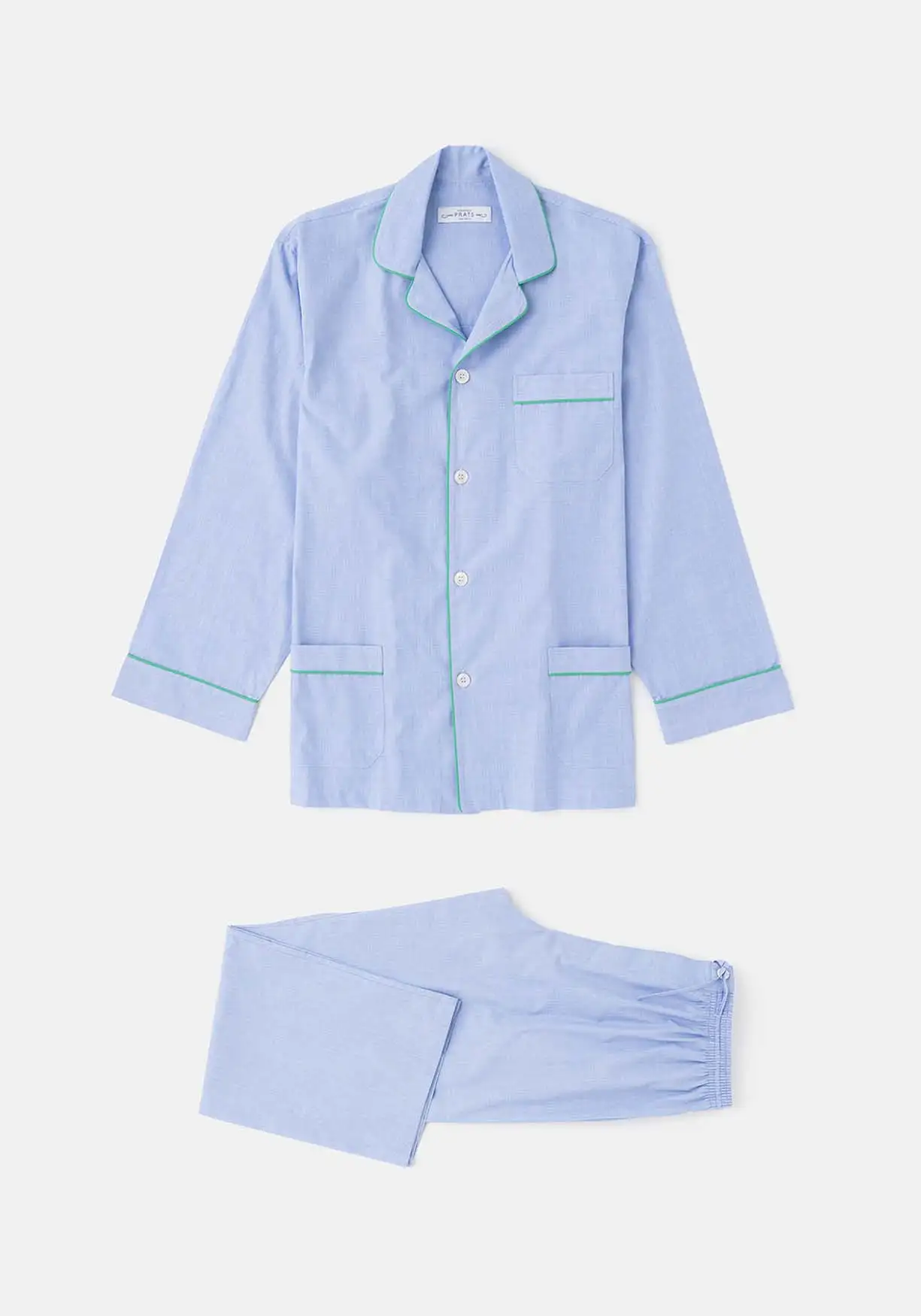 Pijama Fil a Fil con Vivo Verde