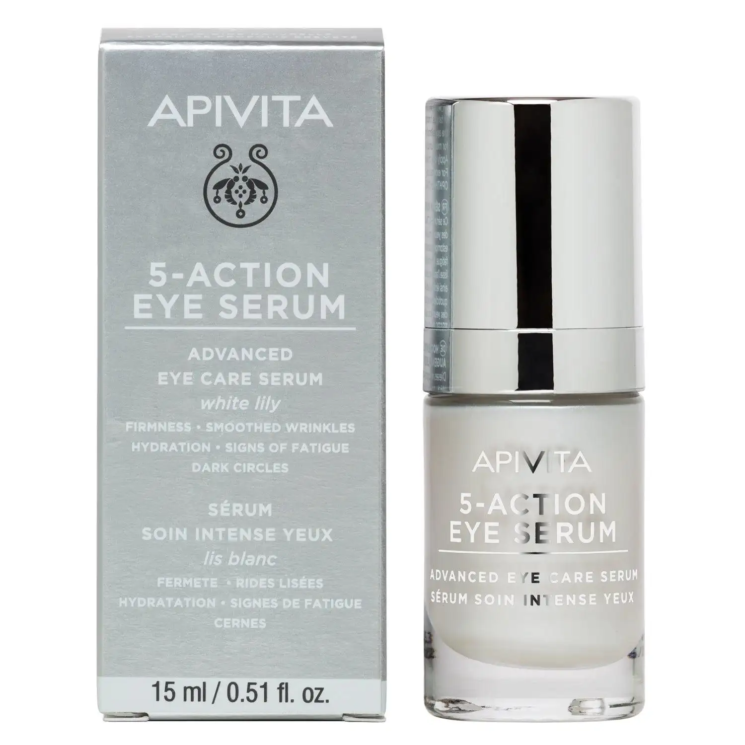 APIVITA - SERUM DE OJOS DE 5 ACCIONES con lirio blanco (15ml) - Imagen 2