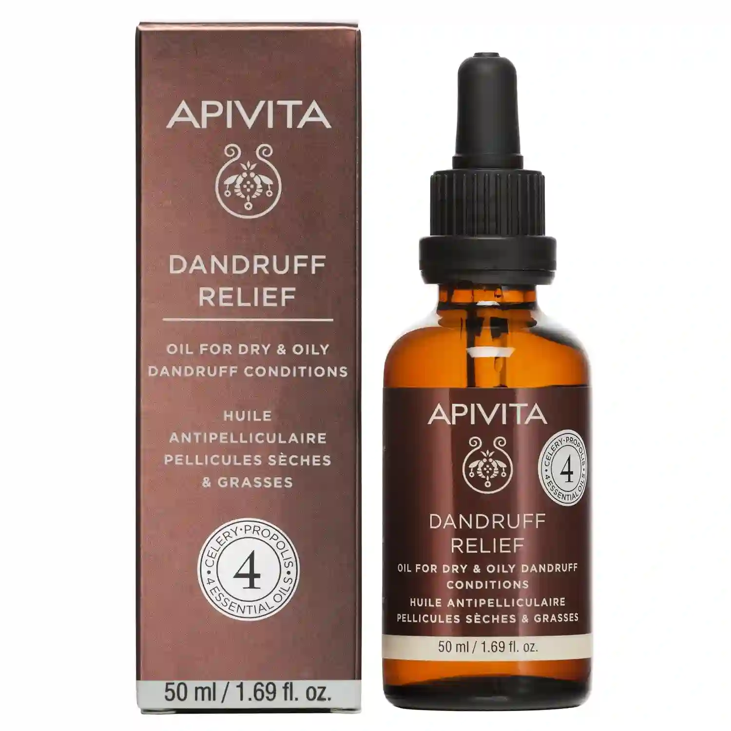 APIVITA - ACEITE ANTICASPA CALMANTE PARA CASPA SECA O GRASA (50ml)