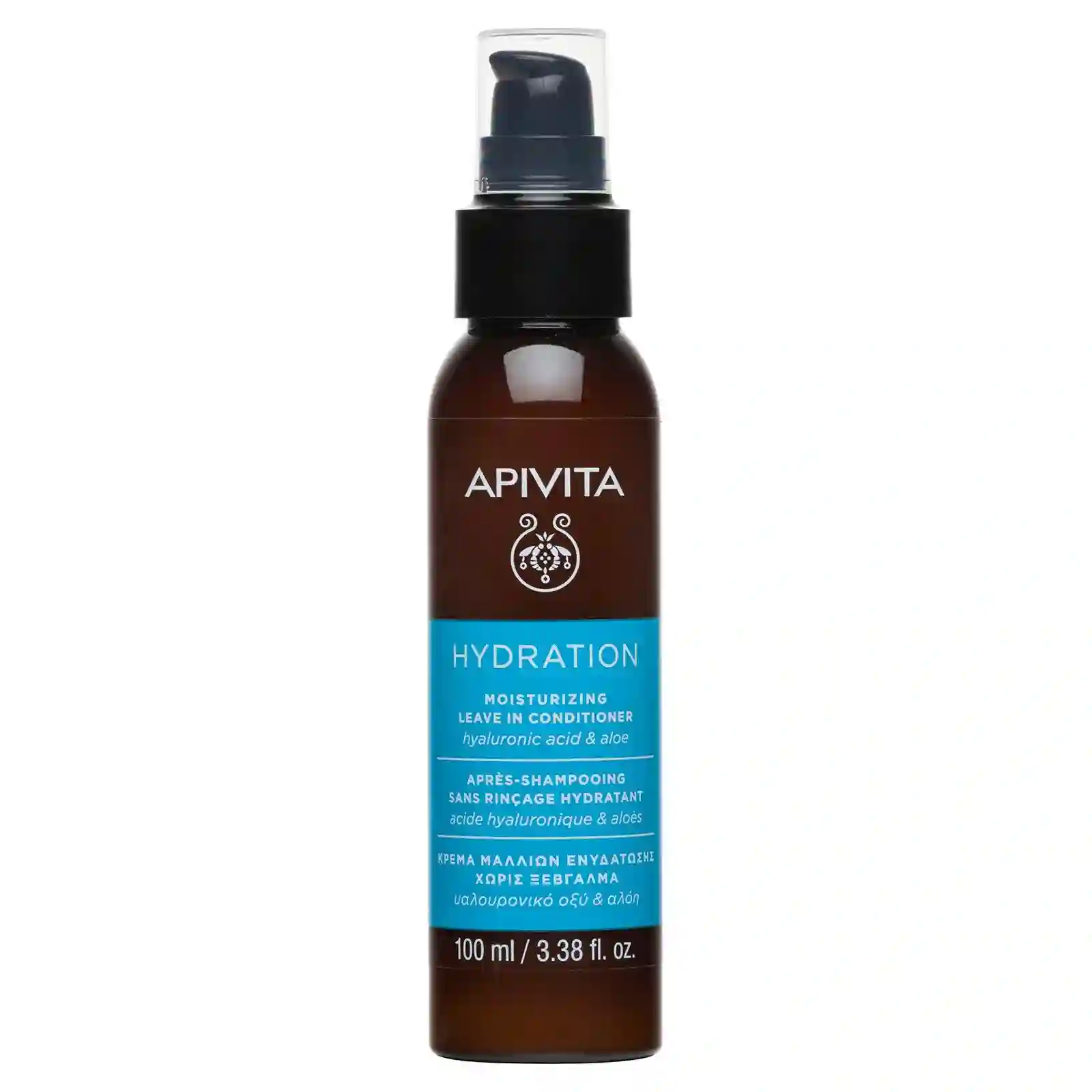 APIVITA - ACONDICIONADOR HIDRATANTE SIN ACLARADO con ácido hialurónico y aloe (100ml)
