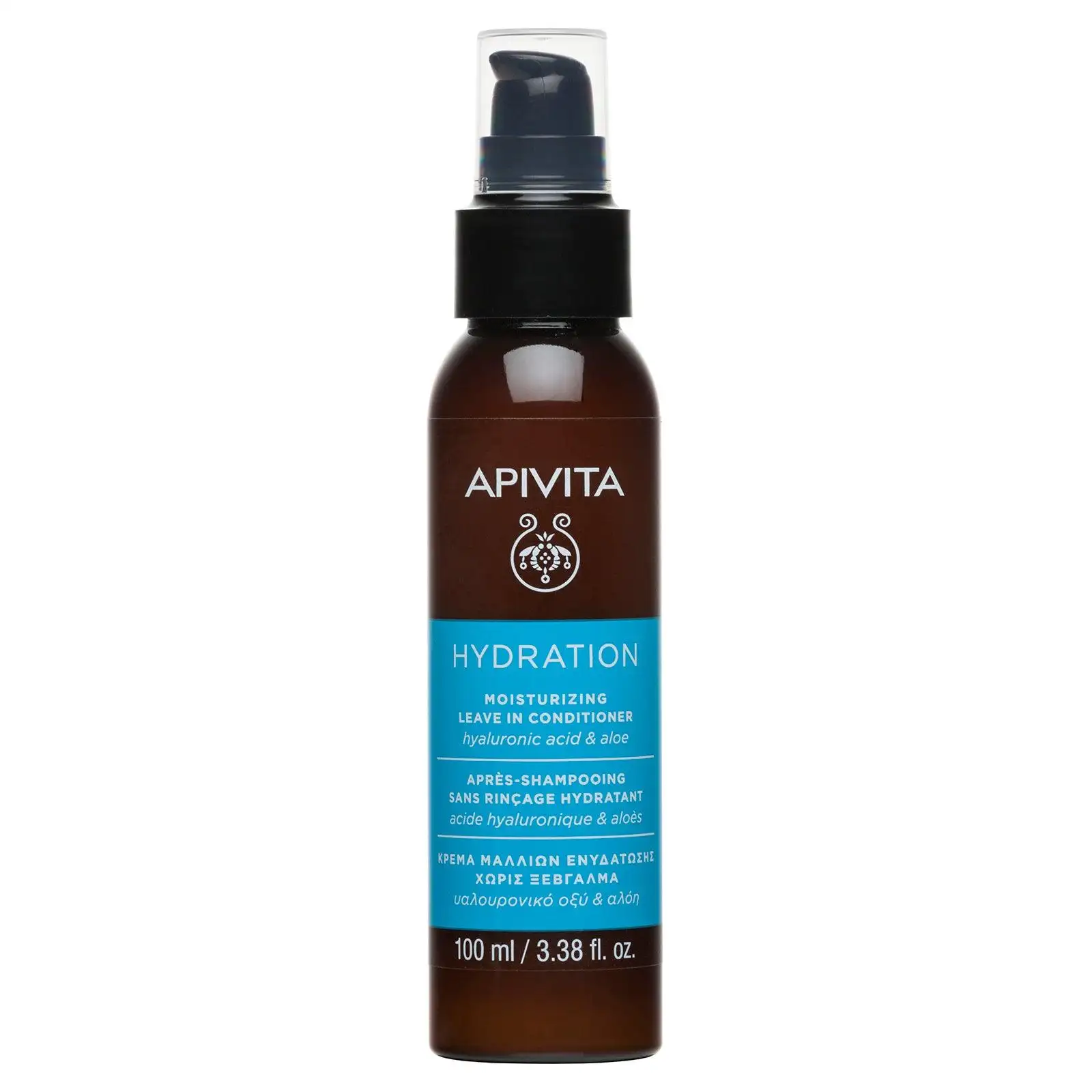 APIVITA - ACONDICIONADOR HIDRATANTE SIN ACLARADO con ácido hialurónico y aloe (100ml)