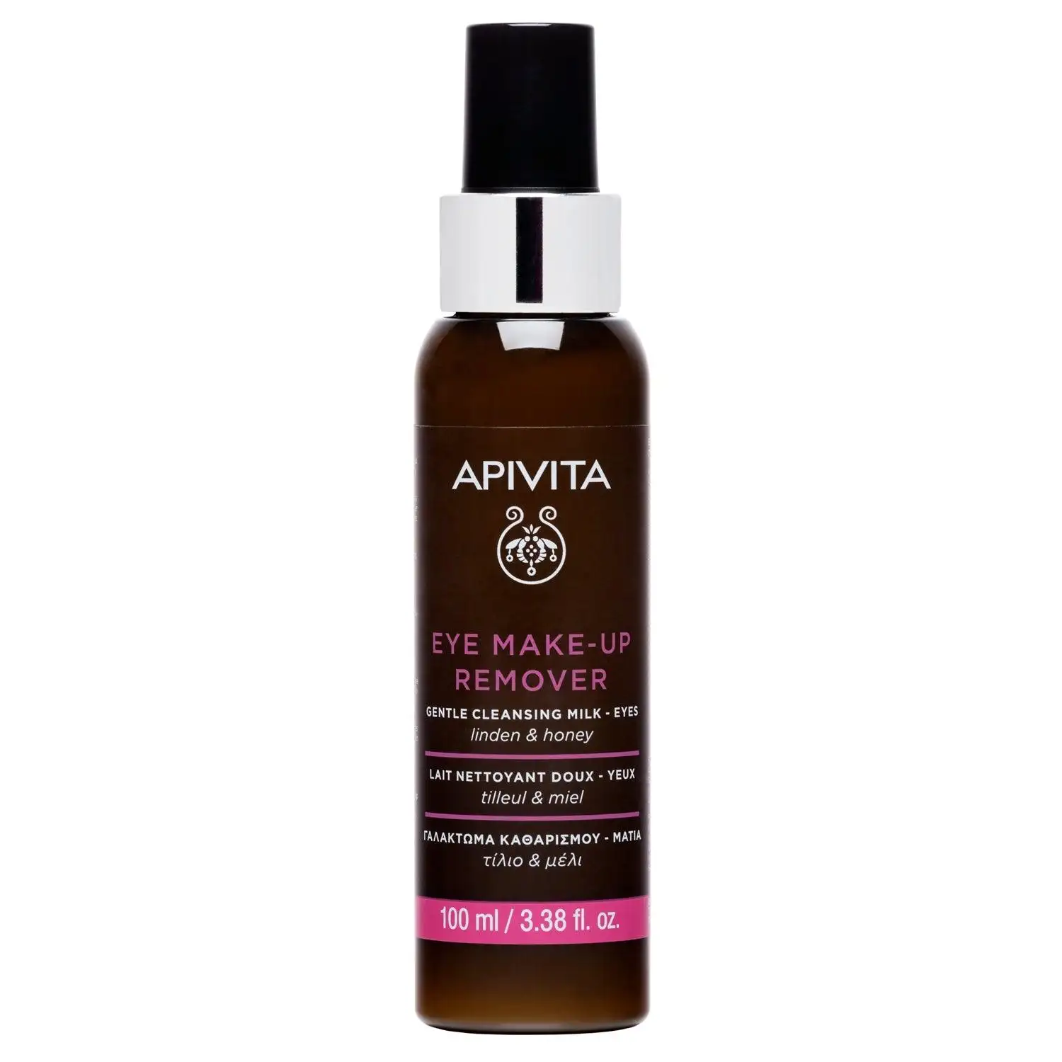 APIVITA - LECHE DESMAQUILLANTE SUAVE PARA OJOS con miel y tila (100ml)