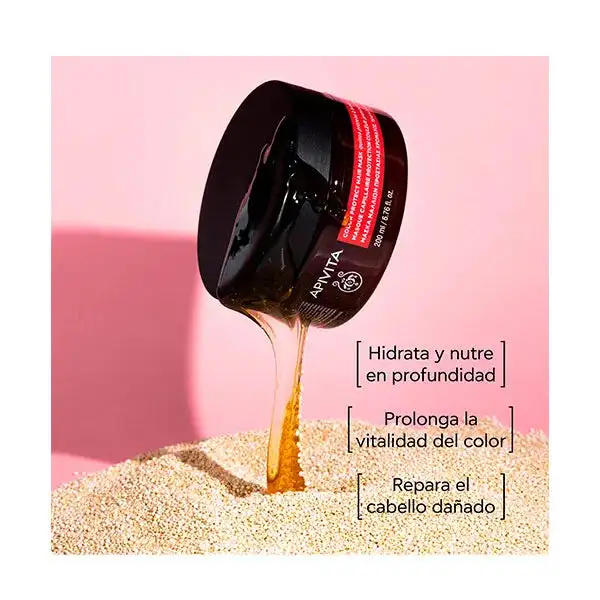 APIVITA - MASCARILLA SELLADORA DEL COLOR con quinoa y miel (200ml) - Imagen 2