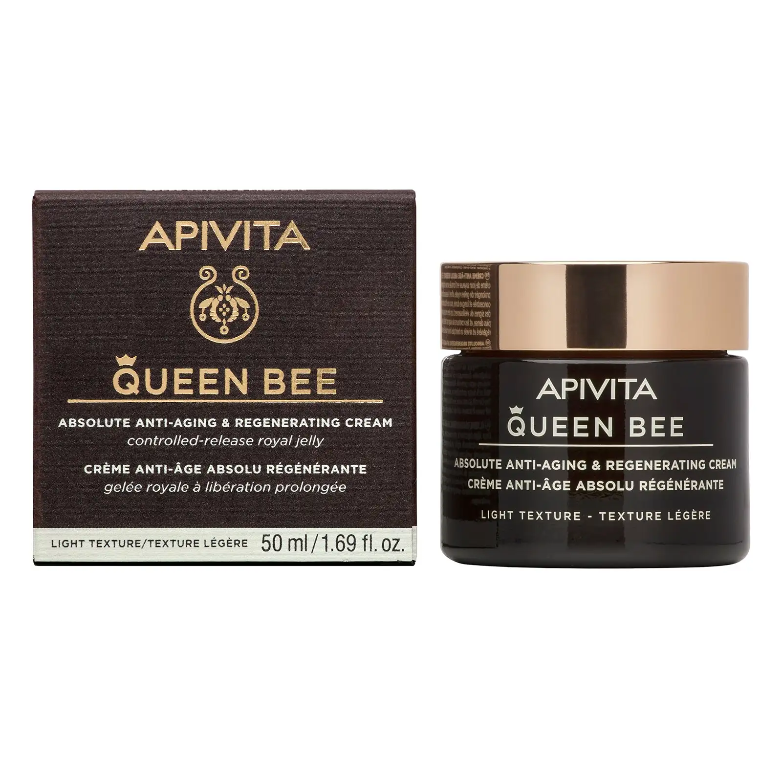 APIVITA - QUEEN BEE CREMA REGENERADORA ANTIEDAD ABSOLUTO TEXTURA LIGERA (50ml) - Imagen 2